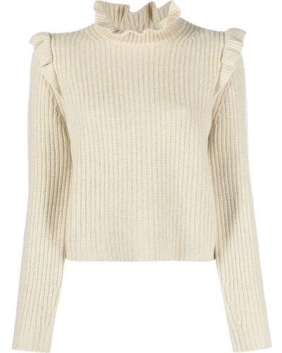 See By Chloé Long-sleeve Knitted Top - Natural