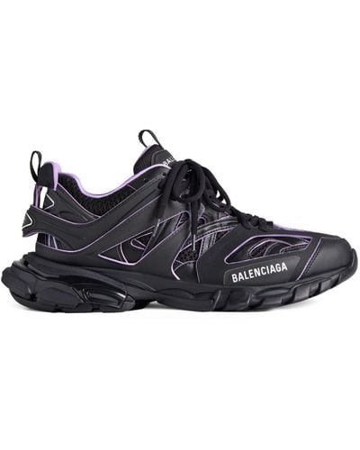 Balenciaga Track Paneled Sneakers - Black