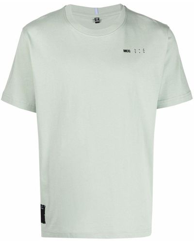McQ T-shirt Met Geborduurd Logo - Groen