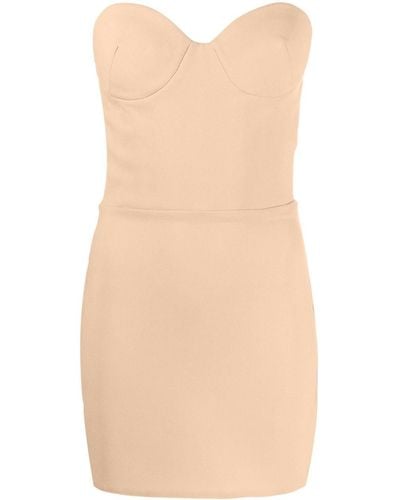 Alex Perry Clay Strapless Minidress - Natural