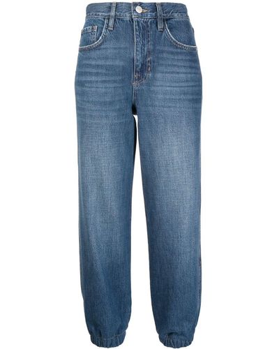 FRAME Halbhohe Cropped-Jeans - Blau