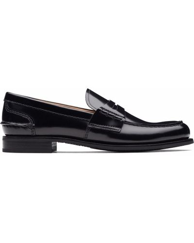 Church's Pembrey W5 Polished Fumè Loafers - Black