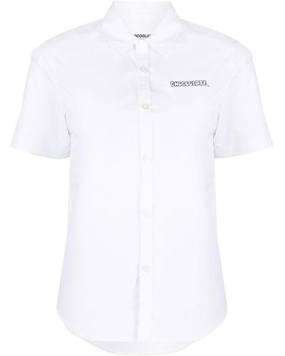 Chocoolate Logo-print Short-sleeve Shirt - White
