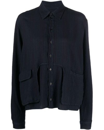 Henrik Vibskov Gestreepte Blouse - Blauw