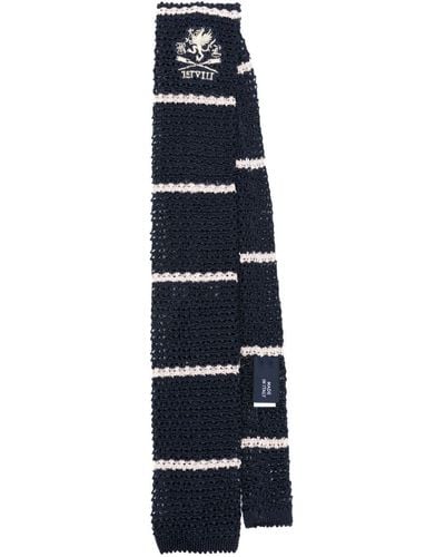 Polo Ralph Lauren Crochet-knitted Silk Tie - Blue