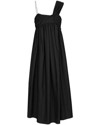 Cecilie Bahnsen Vera Bow Maxi Dress - Black