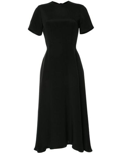 Macgraw Bow-fastened Midi Dress - Black