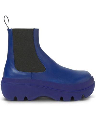 Proenza Schouler Storm Chelsea Ankle Boots - Blue