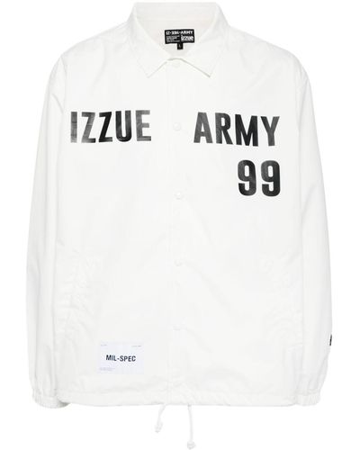 Izzue Logo-print Jacket - White