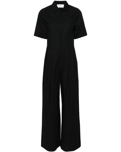 ARMARIUM Wide-leg Cotton Jumpsuit - Black
