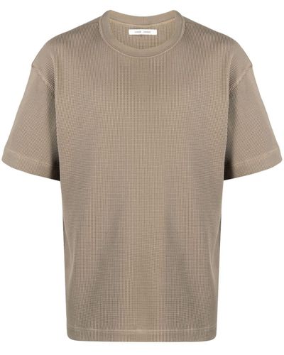 Samsøe & Samsøe Josh Waffle-knit T-shirt - Grey