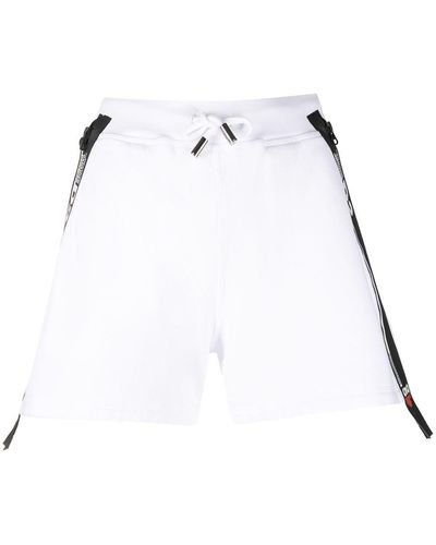 DSquared² Logo-tape Cotton Shorts - Multicolour