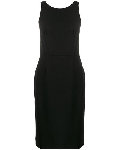 Givenchy Vestido con estampado gráfico en el cuello - Negro