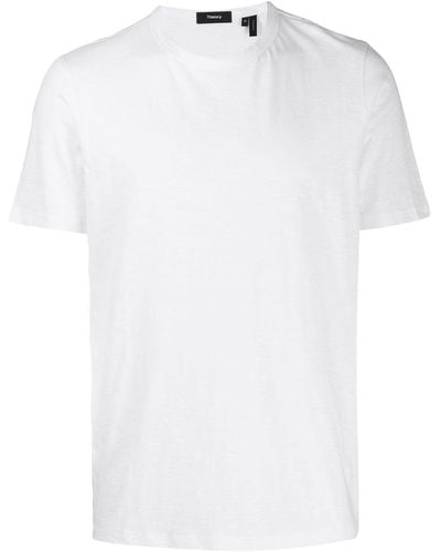 Theory Camiseta con cuello redondo - Blanco