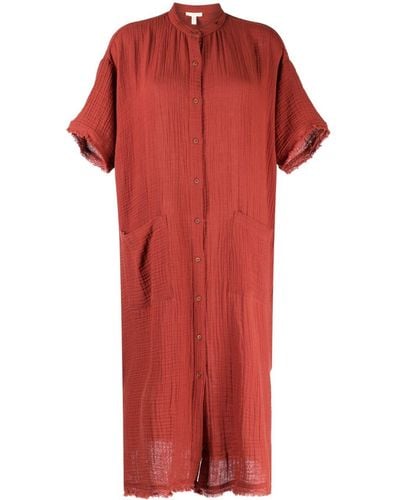 Eileen Fisher Vestido midi Mandarian - Rojo