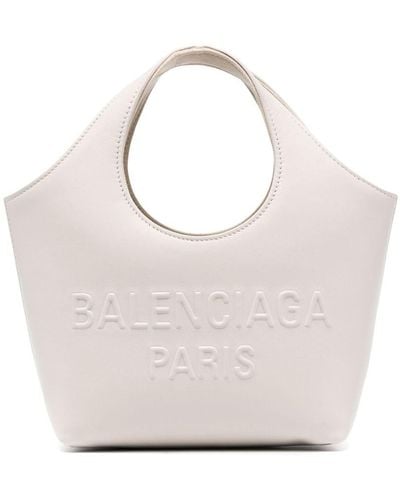 Balenciaga Mary-kate レザーハンドバッグ Xs - ホワイト