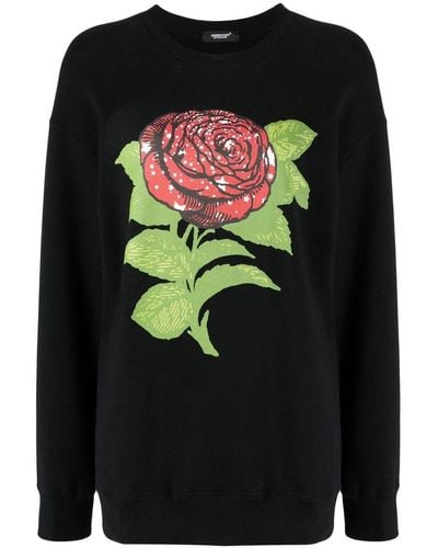 Undercover Sweater Met Print - Zwart