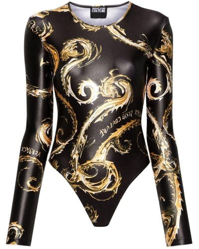 Versace Chromo Couture Bodysuit - Black