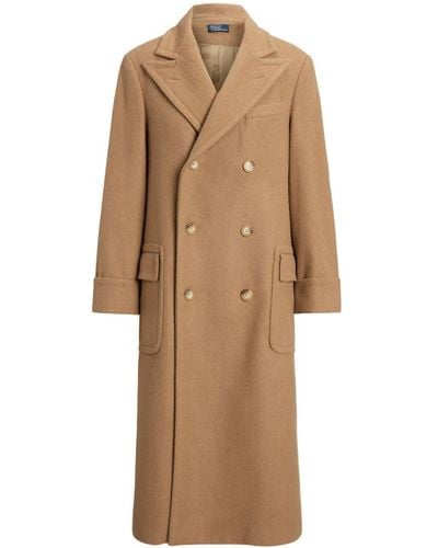 Polo Ralph Lauren Double-breasted Wool Coat - Natural