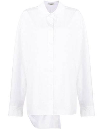 Goen.J Twist-detailing Cotton Shirt - White