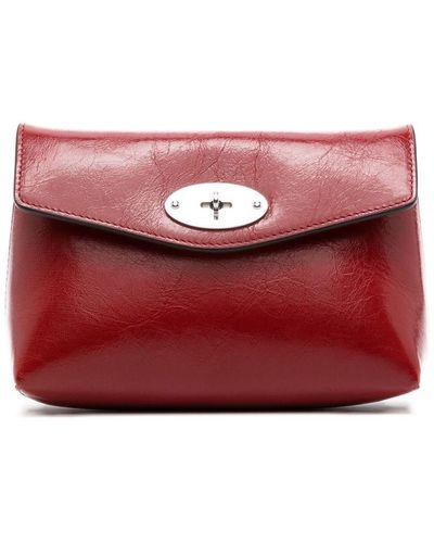 Mulberry Clutch Darley in pelle - Rosso