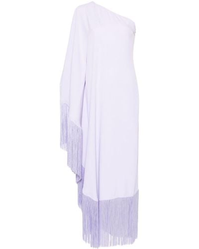 ‎Taller Marmo Robe longue Spritz à franges - Blanc