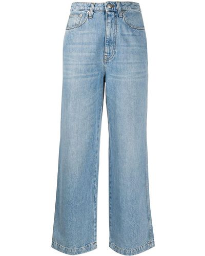 Nanushka Jeans Jane a vita alta - Blu