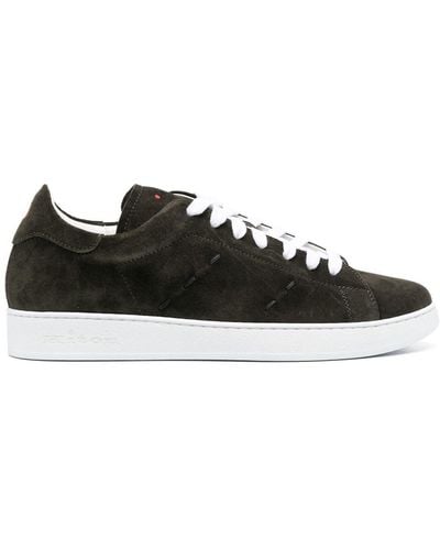Kiton Low-top Suede Trainers - Black