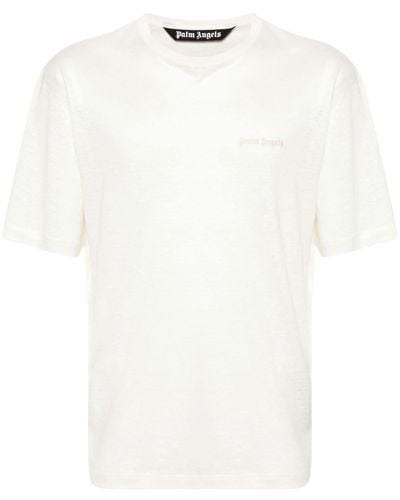 Palm Angels T-shirt à effet de transparence - Blanc