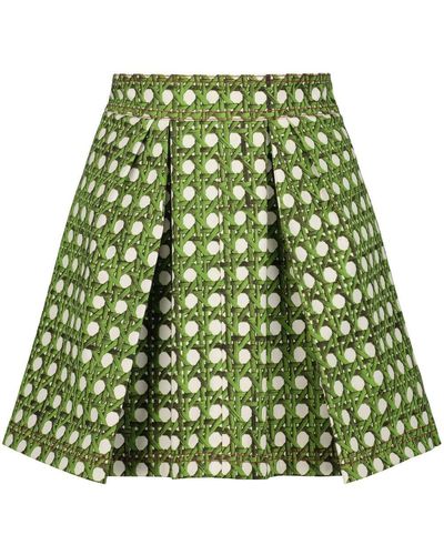 Giambattista Valli Minijupe à pois - Vert