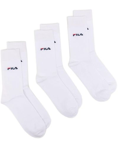 Fila ロゴ 靴下 セット - ホワイト