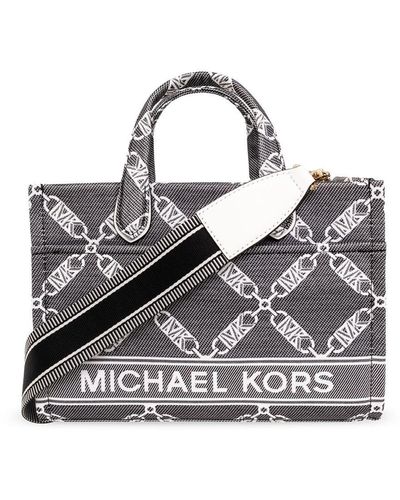 MICHAEL Michael Kors Small Gigi Cotton Tote Bag - Grey