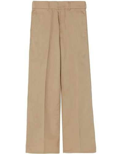 RE/DONE Wide-leg Cut Trousers - Natural
