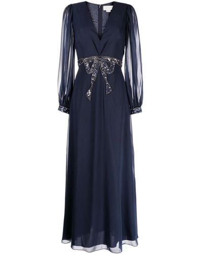 Sachin & Babi Ramsey Sequin-embellished Gown - Blue