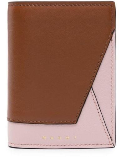 Marni Colour-block Bi-fold Wallet - White