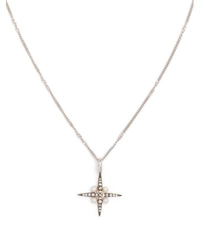 Missoma North Star Pearl Necklace - Metallic