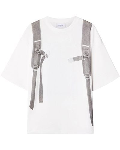 Off-White c/o Virgil Abloh T-shirt Met Print - Wit
