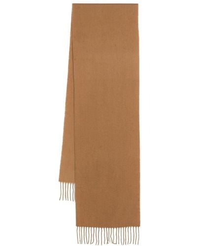 Aspinal of London Fringed Cashmere Scarf - Natural