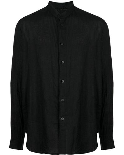 Forme D'expression Long-sleeve Cotton Shirt - Black
