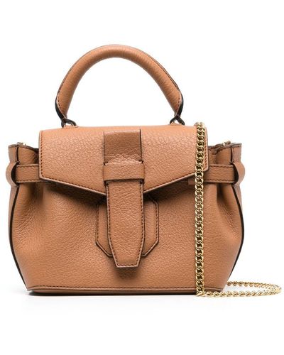 Lancel Small Charlie Leather Bag - Brown