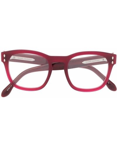 Isabel Marant Eckige Brille - Rot