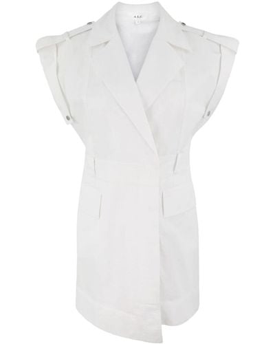 A.L.C. Robe-trench Ryan à coupe courte - Blanc