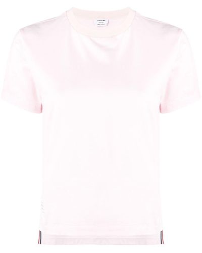 Thom Browne cropped short-sleeve shirt - 100 WHITE