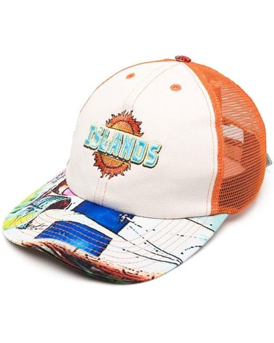 Just Don Mesh-panel 'islands' Baseball Cap - White