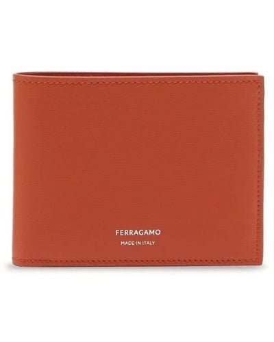 Ferragamo Bi-fold Leather Wallet - White