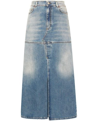 Dorothee Schumacher A-line High-waisted Denim Skirt - Blue