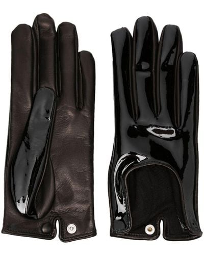 DURAZZI MILANO Glossy-finish Gloves - Black