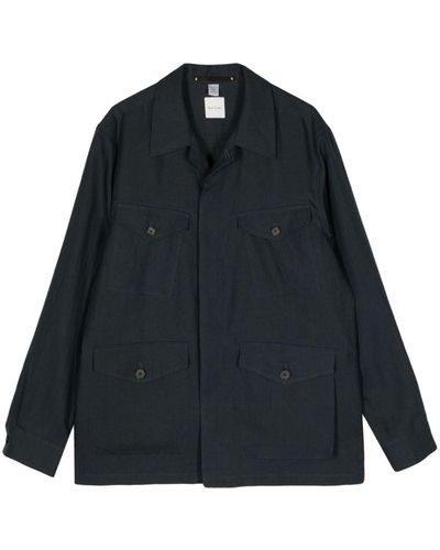 Paul Smith Chest-pocket linen jacket - Negro