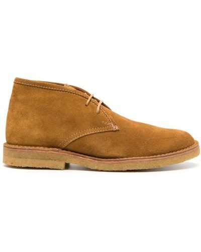 A.P.C. Lace-up Suede Boots - Brown