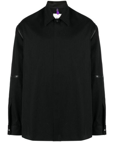 OAMC オーバーサイズ ウールシャツ - ブラック
